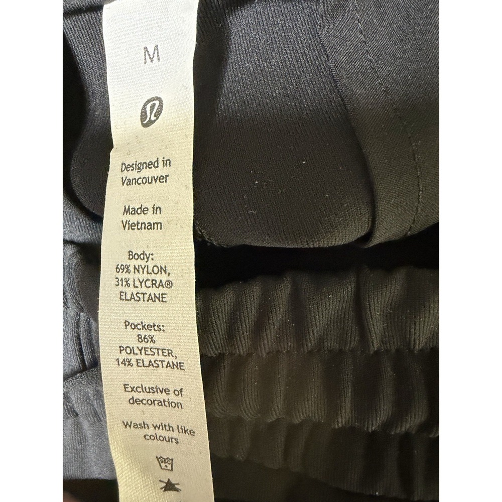 Lululemon Straight-Leg Mid-Rise Pant‎ Luxtreme Black Women's Size Medium - Picture 10 of 11